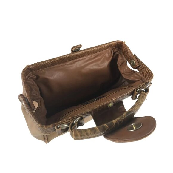 Jackson Womens Brown Dolce Vita Leather‎ Inner Pocket Top Handle Bag Size Medium - Picture 9 of 10